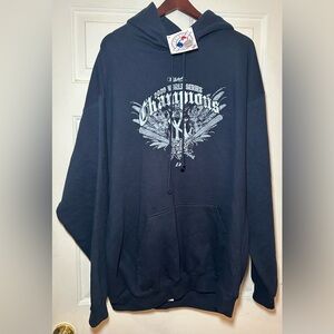 Y2K 2009 MLB‎ Yankees world series champions pullover hoodie NWT.